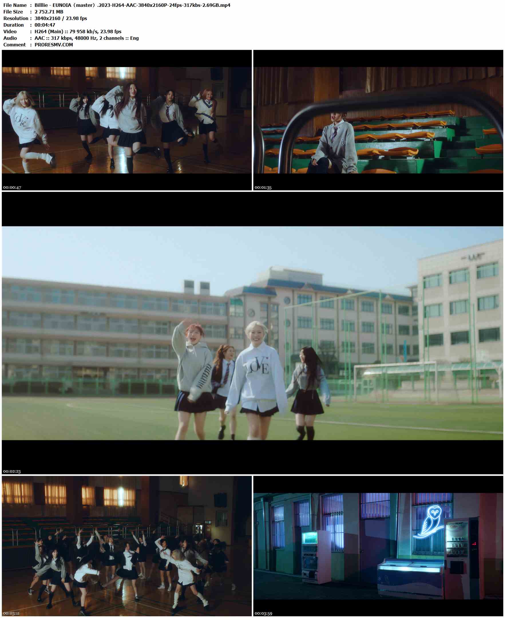 Billlie - EUNOIA（master）.2023-H264-AAC-3840x2160P-24fps-317kbs-2.69GB官方MV_高清MV